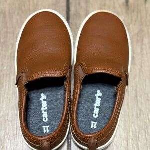 Carter's Tan Slip-On Kids Sneakers